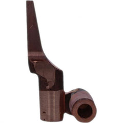 Tuffaloy - Spot Welder Tips For Use With: 5RW Electrode Holder Type: Misc Double Bend Tip Rectangular Nose - Americas Tooling