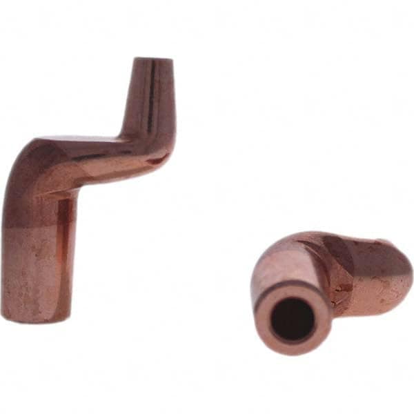 Tuffaloy - Spot Welder Tips For Use With: 5RW Electrode Holder Type: Misc Double Bend Tip C Nose (Flat) - Americas Tooling