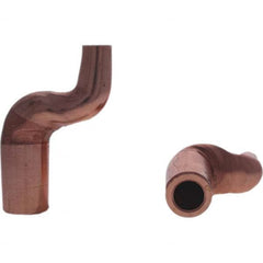 Tuffaloy - Spot Welder Tips For Use With: 7RW Electrode Holder Type: Misc Double Bend Tip C Nose (Flat) - Americas Tooling