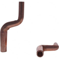 Tuffaloy - Spot Welder Tips For Use With: 4RW Electrode Holder Type: Misc Double Bend Tip C Nose (Flat) - Americas Tooling