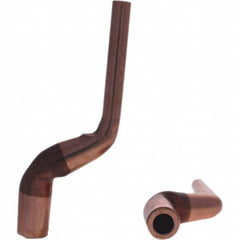 Tuffaloy - Spot Welder Tips For Use With: 5RW Electrode Holder Type: Misc Double Bend Tip C Nose (Flat) - Americas Tooling