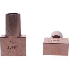 Tuffaloy - Spot Welder Tips For Use With: 5RW Electrode Holder Type: Backup Electrode Rectangular Face - Americas Tooling