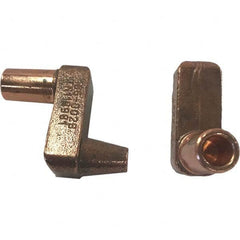 Tuffaloy - Spot Welder Tips For Use With: 5RW Electrode Holder Type: Misc Double Bend Tip E Nose (Truncated) - Americas Tooling