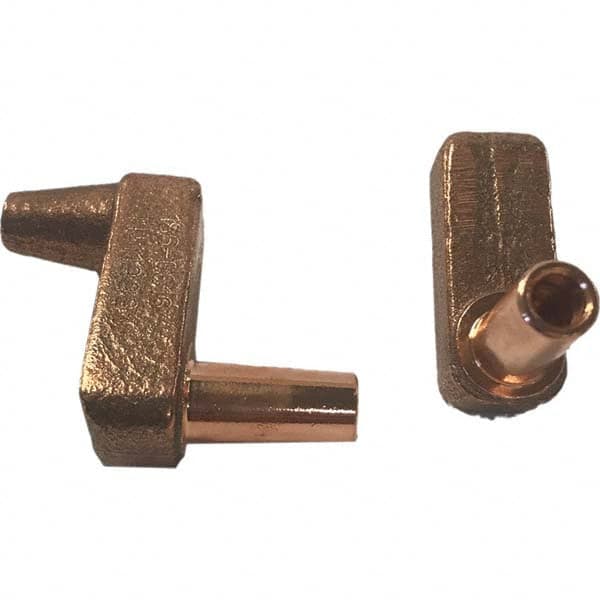 Tuffaloy - Spot Welder Tips For Use With: 4RW Electrode Holder Type: Misc Double Bend Tip E Nose (Truncated) - Americas Tooling