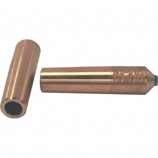 Tuffaloy - Spot Welder Tips For Use With: 4RW Electrode Holder Type: Refactory Straight Tip A Nose (Pointed) - Americas Tooling