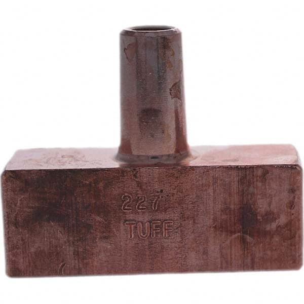 Tuffaloy - Spot Welder Tips For Use With: 4RW Electrode Holder Type: Backup Electrode Rectangular Face - Americas Tooling