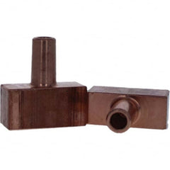 Tuffaloy - Spot Welder Tips For Use With: 4RW Electrode Holder Type: Backup Electrode Rectangular Face - Americas Tooling