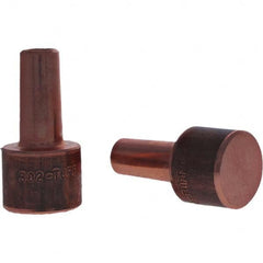 Tuffaloy - Spot Welder Tips For Use With: 4RW Electrode Holder Type: Backup Electrode Round Face - Americas Tooling