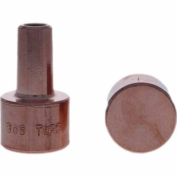 Tuffaloy - Spot Welder Tips For Use With: 4RW Electrode Holder Type: Backup Electrode Round Face - Americas Tooling