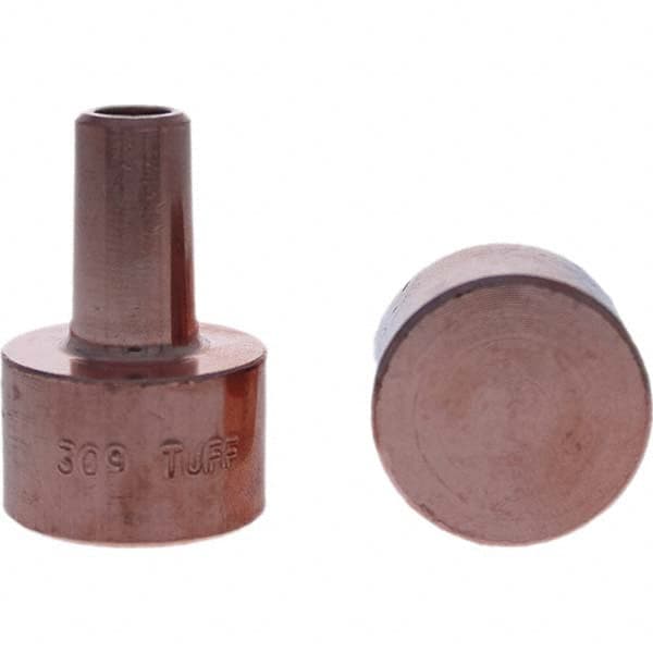 Tuffaloy - Spot Welder Tips For Use With: 4RW Electrode Holder Type: Backup Electrode Round Face - Americas Tooling