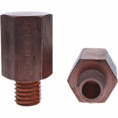 Tuffaloy - Spot Welder Tips For Use With: 5/8-11 Threaded Electrode Holder Type: Threaded Tip C Nose (Flat) - Americas Tooling