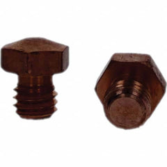 Tuffaloy - Spot Welder Tips For Use With: 3/8-16 Threaded Electrode Holder Type: Threaded Tip E Nose (Truncated) - Americas Tooling