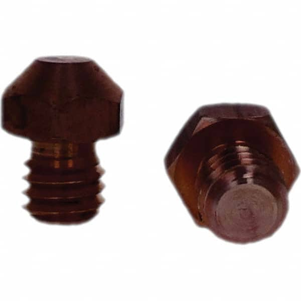 Tuffaloy - Spot Welder Tips For Use With: 3/8-16 Threaded Electrode Holder Type: Threaded Tip A Nose (Pointed) - Americas Tooling