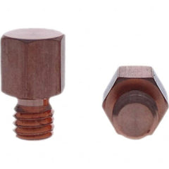 Tuffaloy - Spot Welder Tips For Use With: 3/8-16 Threaded Electrode Holder Type: Threaded Tip C Nose (Flat) - Americas Tooling