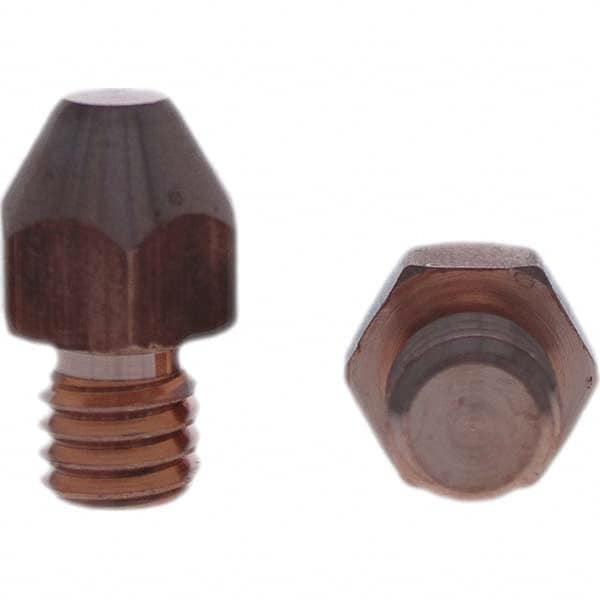 Tuffaloy - Spot Welder Tips For Use With: 3/8-16 Threaded Electrode Holder Type: Threaded Tip A Nose (Pointed) - Americas Tooling