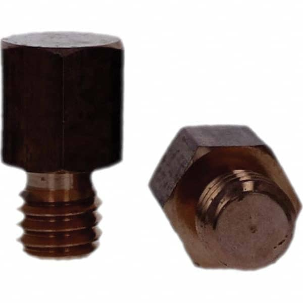 Tuffaloy - Spot Welder Tips For Use With: 3/8-16 Threaded Electrode Holder Type: Threaded Tip C Nose (Flat) - Americas Tooling