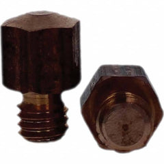 Tuffaloy - Spot Welder Tips For Use With: 3/8-16 Threaded Electrode Holder Type: Threaded Tip E Nose (Truncated) - Americas Tooling