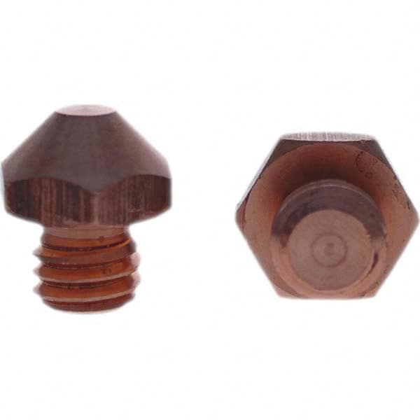 Tuffaloy - Spot Welder Tips For Use With: 7/16-14 Threaded Electrode Holder Type: Threaded Tip E Nose (Truncated) - Americas Tooling