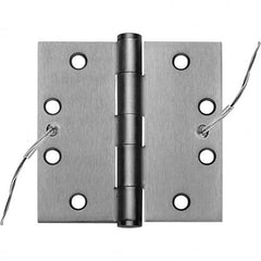 Stanley - 4-1/2" Long x 4-1/2" Wide Grade 1 304 Stainless Steel Full Mortise, Concealed Electric Commercial Hinge - Americas Tooling