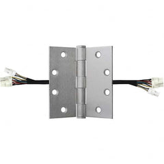 Stanley - 4-1/2" Long x 4-1/2" Wide Grade 1 Steel Full Mortise, Concealed Electric Commercial Hinge - Americas Tooling