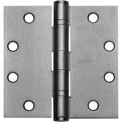 Stanley - 4" Long x 4" Wide Grade 1 Bronze Full Mortise Ball Bearing Commercial Hinge - Americas Tooling