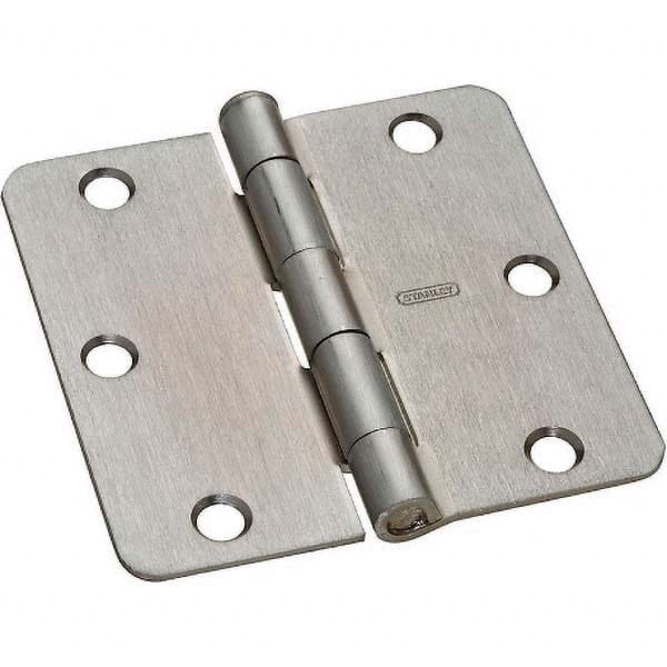 Stanley - 3-1/2" Long x 3-1/2" Wide Grade 2 Steel Full Mortise Commercial Hinge - Americas Tooling