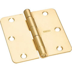 Stanley - 3-1/2" Long x 3-1/2" Wide Grade 2 Steel Full Mortise Commercial Hinge - Americas Tooling