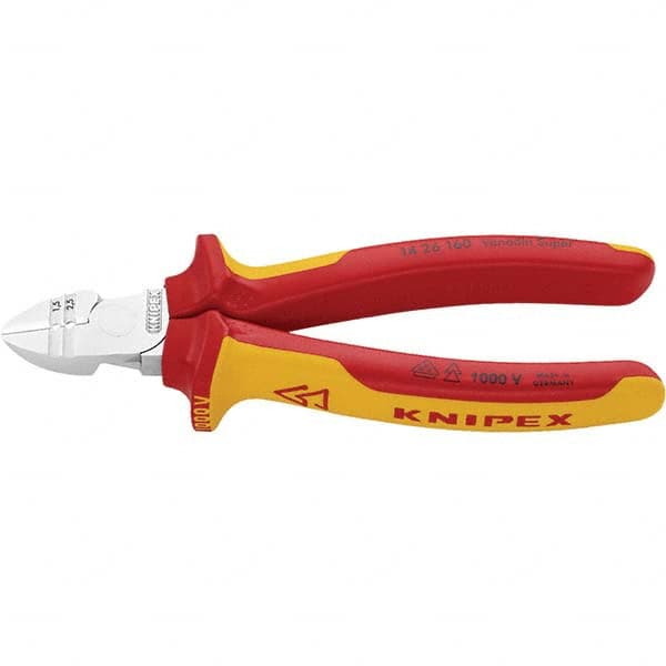 Knipex - Cutting Pliers Type: Diagonal Cutter w/Stripper Insulated: Insulated - Americas Tooling