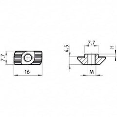 FATH - 7.87mm Wide, 1.1" High, Hammer Screw - Americas Tooling