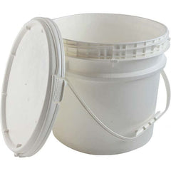 Dynalon Labware - 1 6-Piece 3.5 Gal 10.87" High, High-Density Polyethylene Round White Single Pail - Americas Tooling