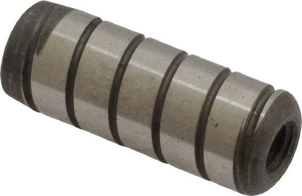 Holo-Krome - 3/8" Diam x 1" Pin Length 4000 Alloy Steel Pull Out Dowel Pin - Black Luster Finish, C 47-58 & C 60 (Surface) Hardness, 1 Beveled & 1 Threaded End - Americas Tooling