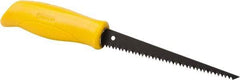 Stanley - 6-1/4" Steel Blade Drywall Saw - High Impact Polypropylene Handle, Textured, Slip Resistant Grip, 11-1/4" OAL - Americas Tooling