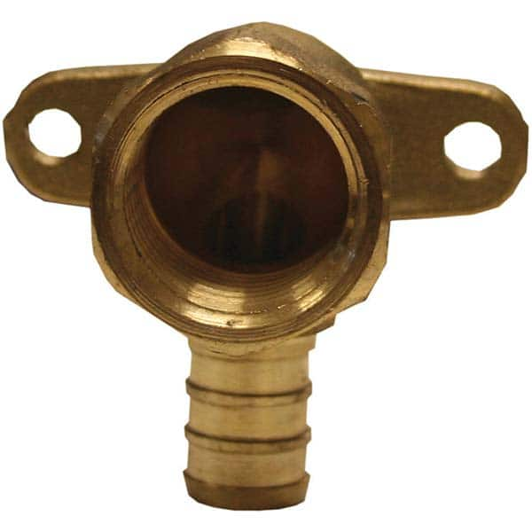 Jones Stephens - Brass & Chrome Pipe Fittings Type: Drop Ear 90 Elbow Fitting Size: 3/4 x 1/2 - Americas Tooling