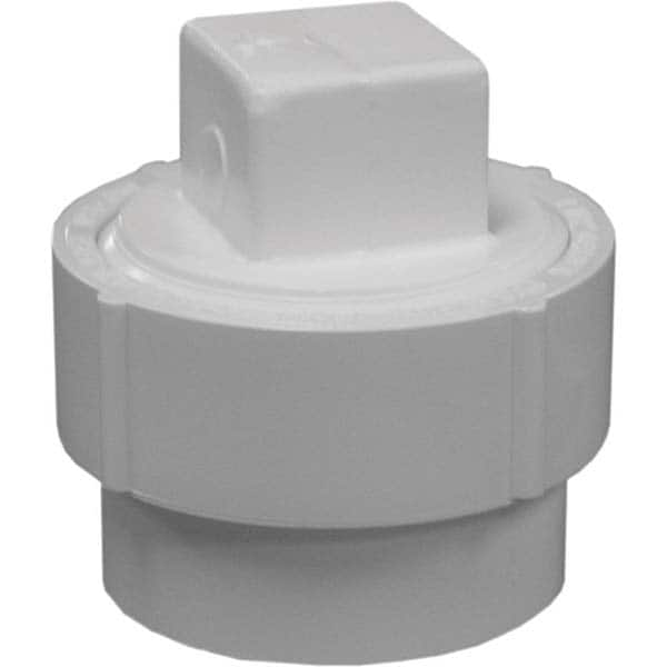 Jones Stephens - Drain, Waste & Vent Pipe Fittings Type: Cleanout Adapter w/Plug Fitting Size: 4 (Inch) - Americas Tooling