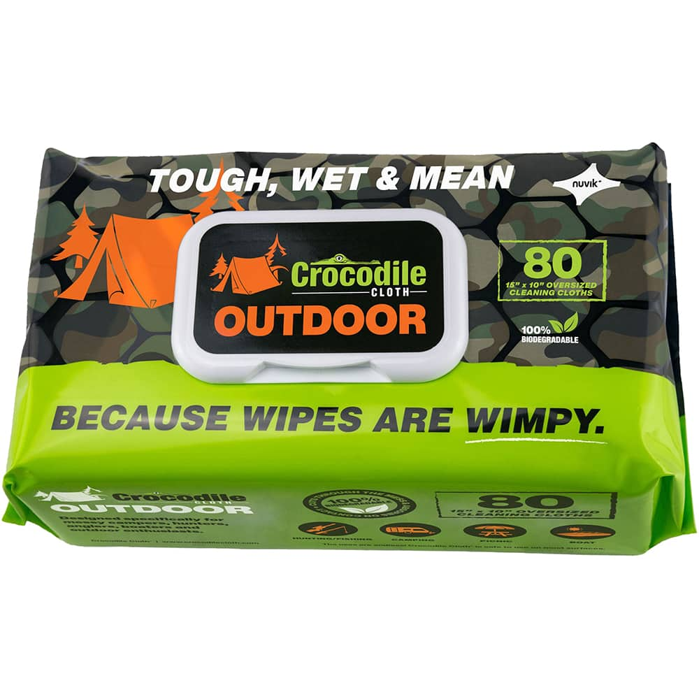 Crocodile Cloth - Wipes Type: General Purpose Style: Pre-Moistened; Flat Fold - Americas Tooling