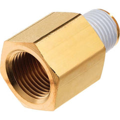 USA Sealing - 1/2 x 3/8" Brass Pipe Reducing Adapter - Americas Tooling