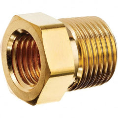 USA Sealing - 1/2 x 1/8" Brass Pipe Hex Bushing - Americas Tooling