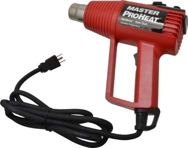 Master Appliance - 130 to 1,000°F Heat Setting, 16 CFM Air Flow, Heat Gun - 120 Volts, 11 Amps, 1,300 Watts, 6' Cord Length - Americas Tooling