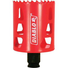 Freud - 2-1/4" Diam, 2-3/8" Cutting Depth, Hole Saw - Bi-Metal Saw, Toothed Edge - Americas Tooling