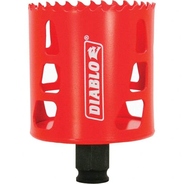 Freud - 2-1/2" Diam, 2-3/8" Cutting Depth, Hole Saw - Bi-Metal Saw, Toothed Edge - Americas Tooling