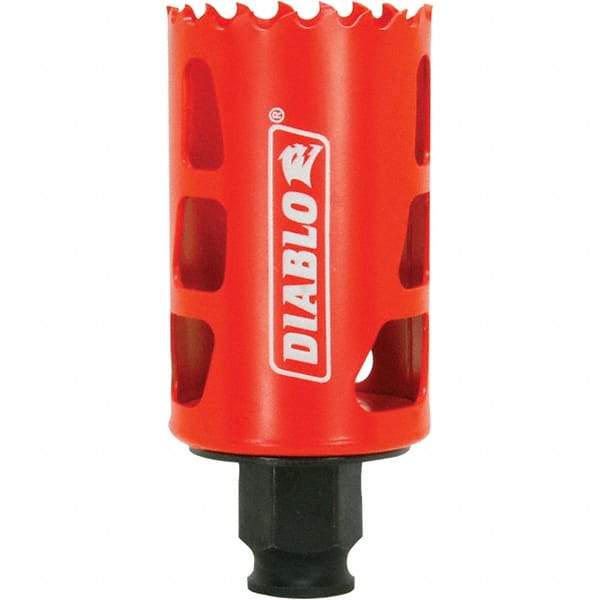 Freud - 1-5/8" Diam, 2-3/8" Cutting Depth, Hole Saw - Bi-Metal Saw, Toothed Edge - Americas Tooling