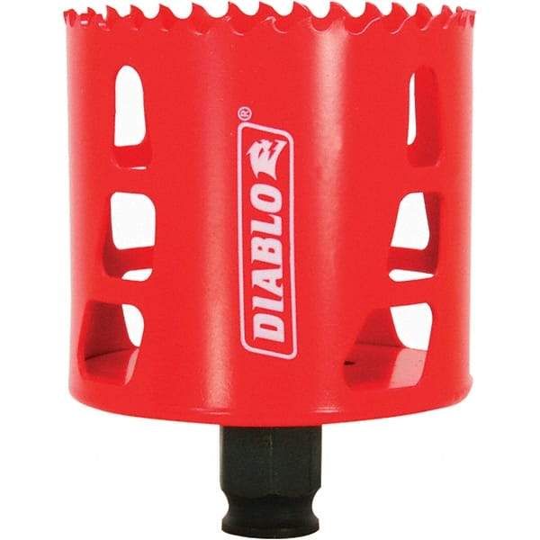 Freud - 2-3/4" Diam, 2-3/8" Cutting Depth, Hole Saw - Bi-Metal Saw, Toothed Edge - Americas Tooling