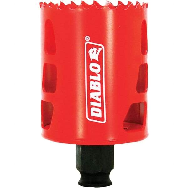 Freud - 2-1/8" Diam, 2-3/8" Cutting Depth, Hole Saw - Bi-Metal Saw, Toothed Edge - Americas Tooling