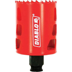 Freud - 2-1/8" Diam, 2-3/8" Cutting Depth, Hole Saw - Bi-Metal Saw, Toothed Edge - Americas Tooling