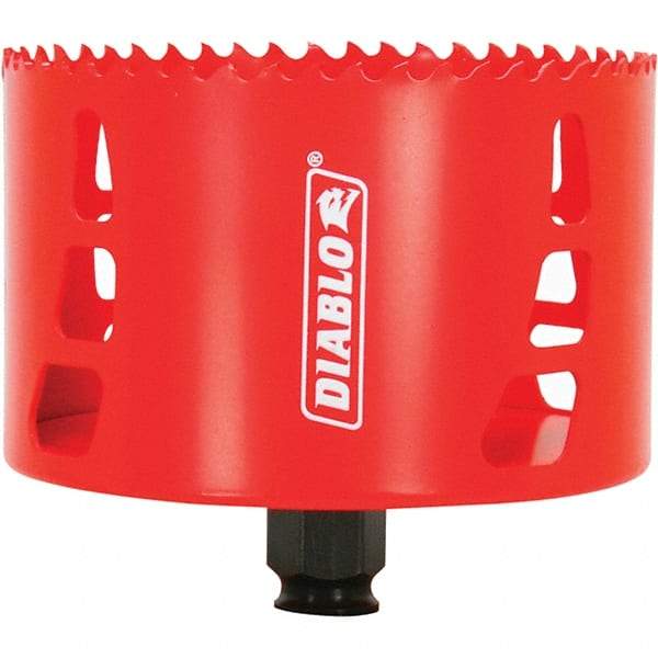 Freud - 4-1/8" Diam, 2-3/8" Cutting Depth, Hole Saw - Bi-Metal Saw, Toothed Edge - Americas Tooling