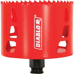 Freud - 3-5/8" Diam, 2-3/8" Cutting Depth, Hole Saw - Bi-Metal Saw, Toothed Edge - Americas Tooling