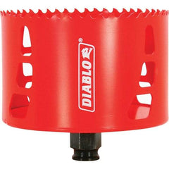 Freud - 4" Diam, 2-3/8" Cutting Depth, Hole Saw - Bi-Metal Saw, Toothed Edge - Americas Tooling