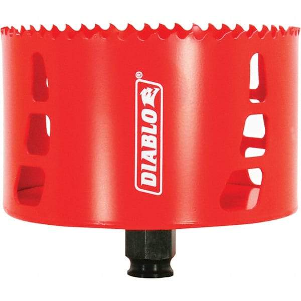 Freud - 4-1/4" Diam, 2-3/8" Cutting Depth, Hole Saw - Bi-Metal Saw, Toothed Edge - Americas Tooling