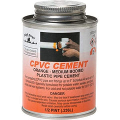 Black Swan - 1/2 Pt Medium Bodied Cement - Orange, Use with CPVC - Americas Tooling