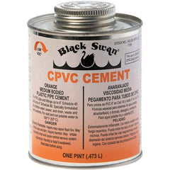 Black Swan - 1 Pt Medium Bodied Cement - Orange, Use with CPVC - Americas Tooling